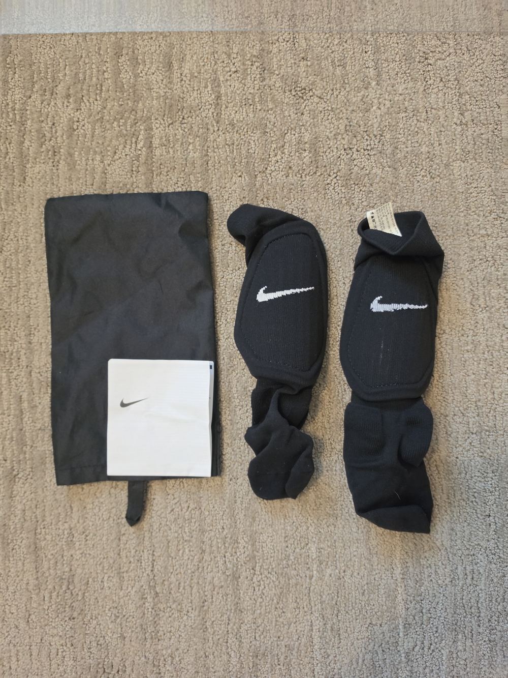 Nike Black Shin Guard Socks with Swoosh